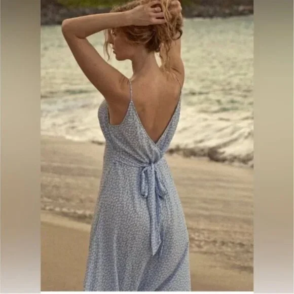 NWT Doen Sonia Dress Cerulean Hillside Bloom - Picture 3 of 9